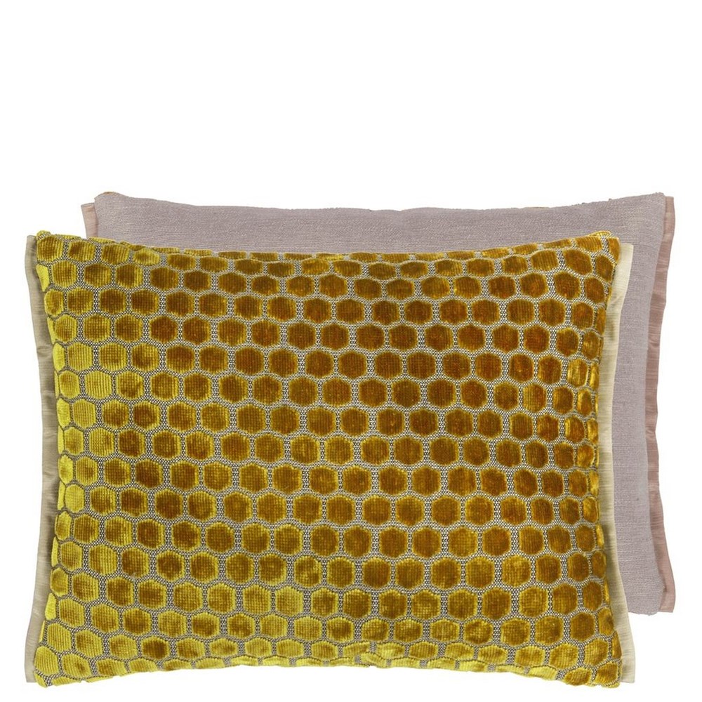 Jabot Cushion by Designers Guild in Mustard Yellow
